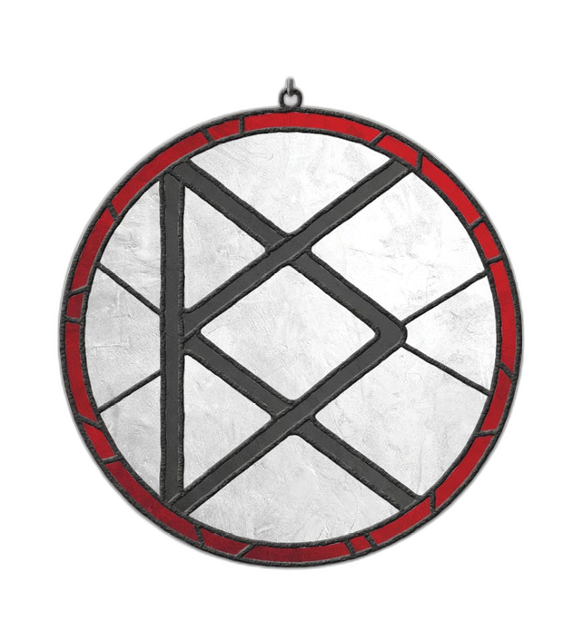 That Spirit of Christmas — stained-glass ornament